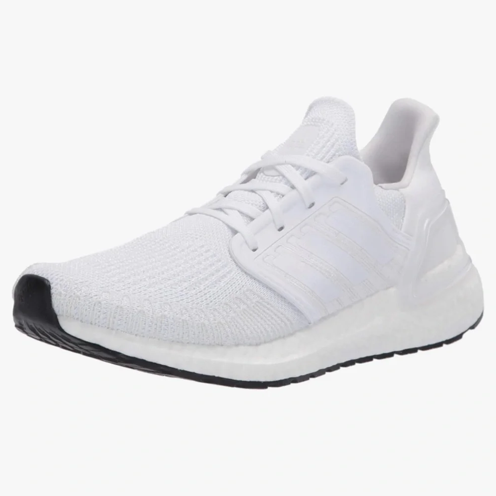 adidas Ultraboost Running Shoes White with Black Outsole
